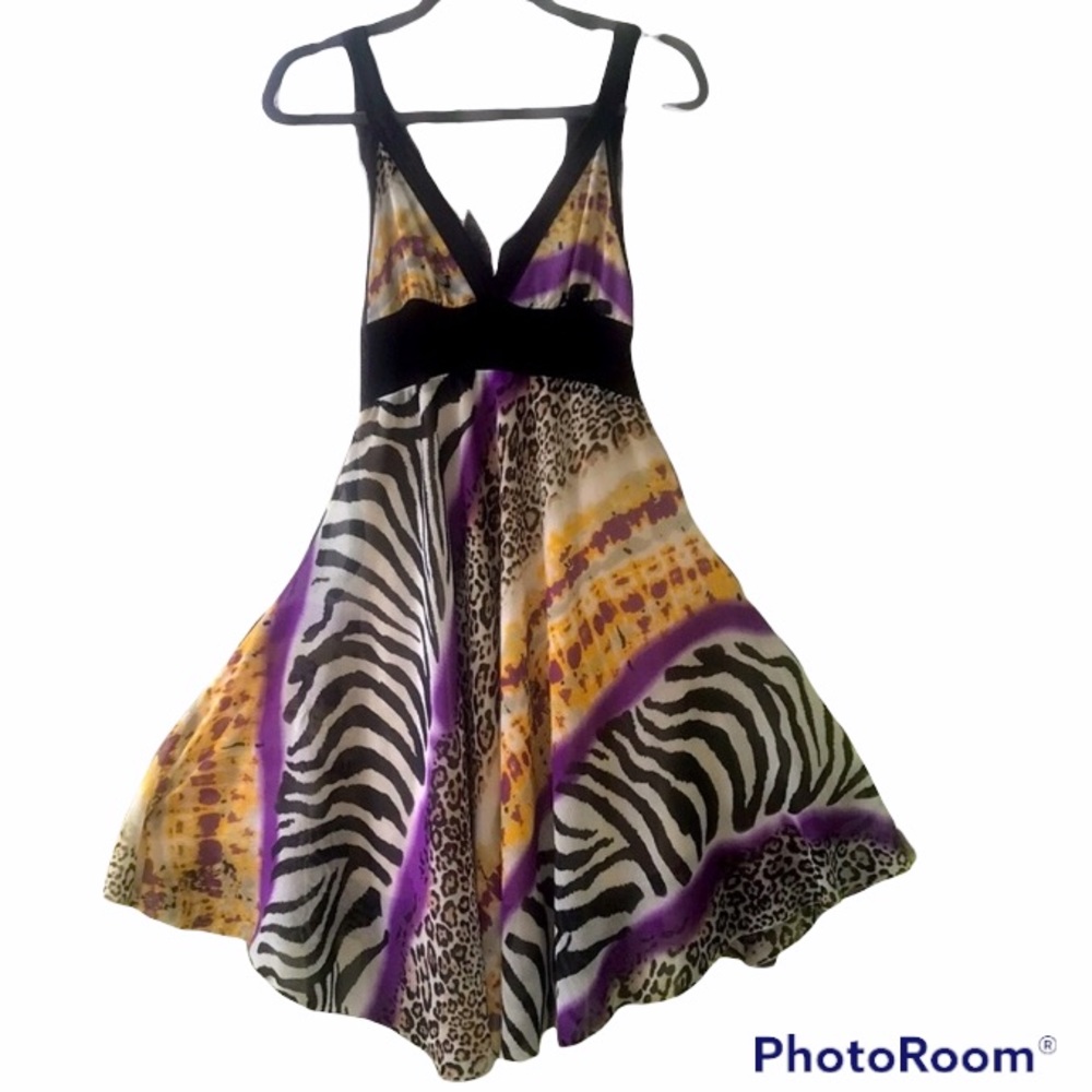 Tricia Fix Dress, Size: M, Made in USA, Animal/tie dye print,Bohemian inspired - Picture 1 of 10